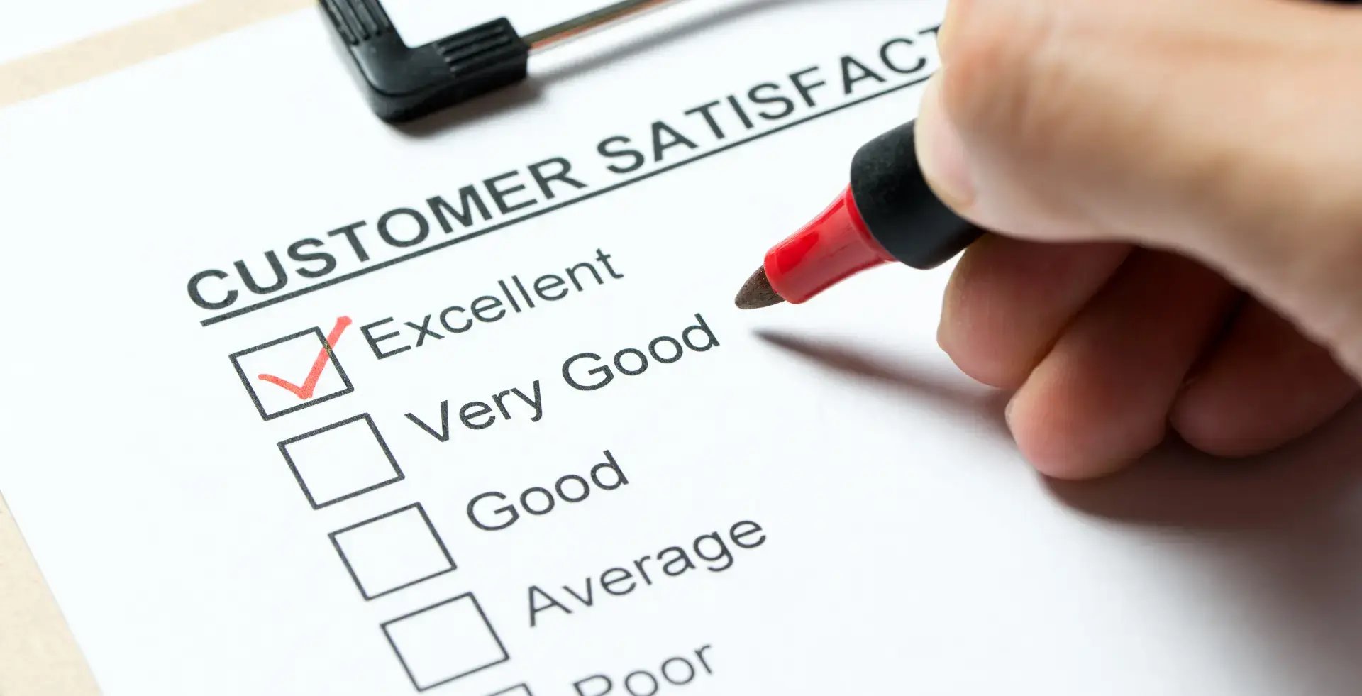 Our customer satisfaction survey